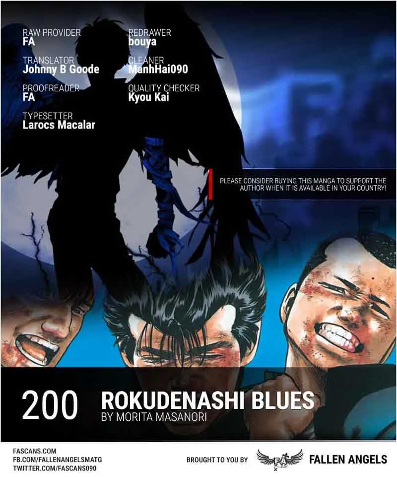 Rokudenashi Blues Chapter 200 page 1