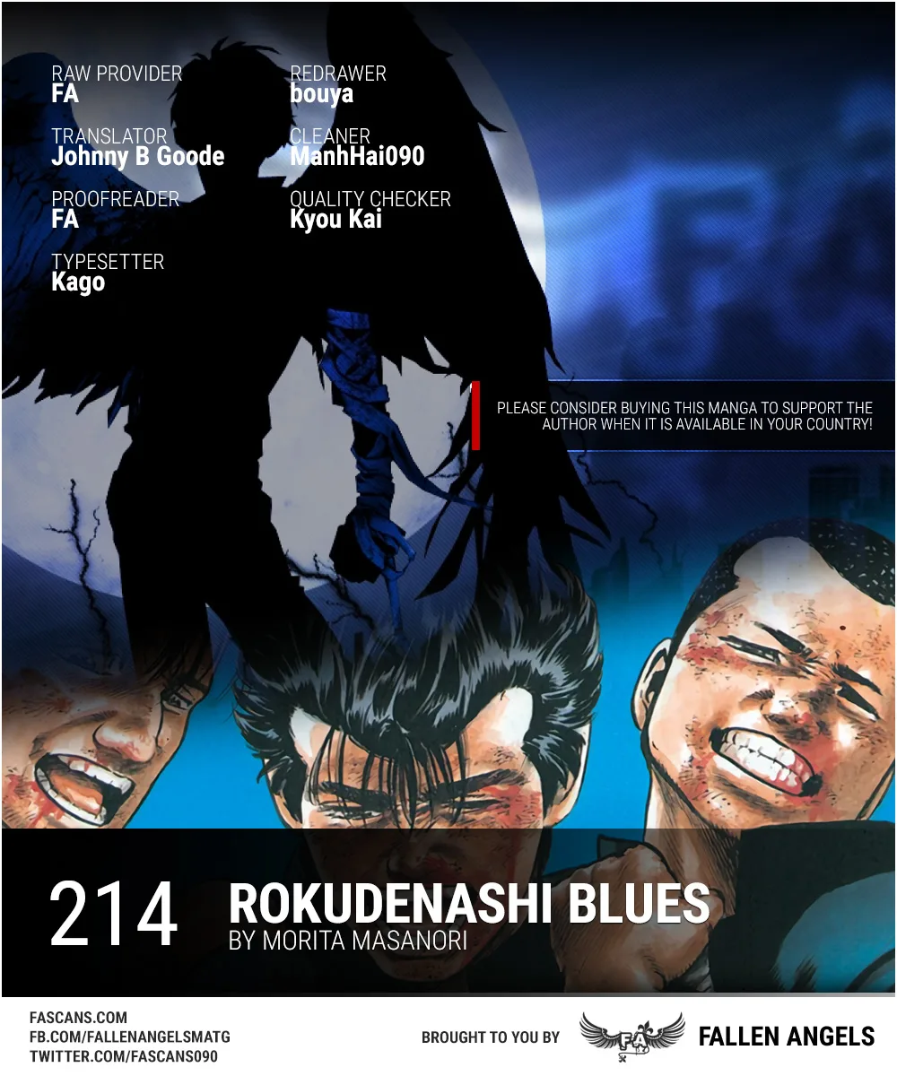 Rokudenashi Blues Chapter 214 page 1