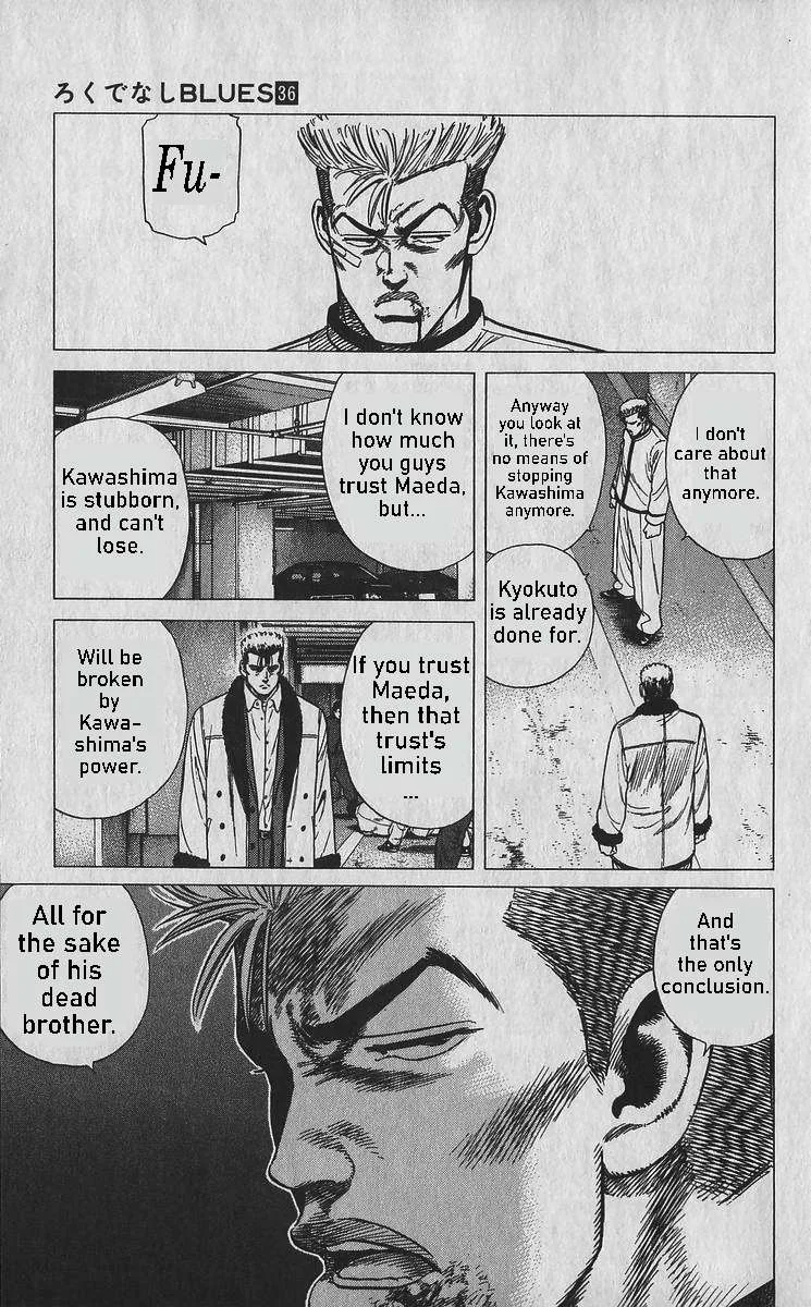 Rokudenashi Blues Chapter 357 page 12