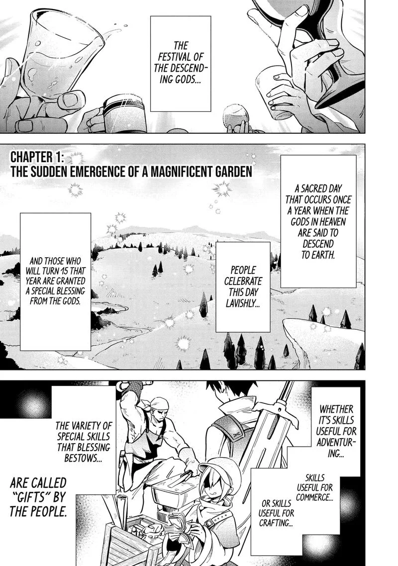 Saibai Cheat de Saikyou Saien: E, Tada no Katei Saien desu kedo? Chapter 1 page 1
