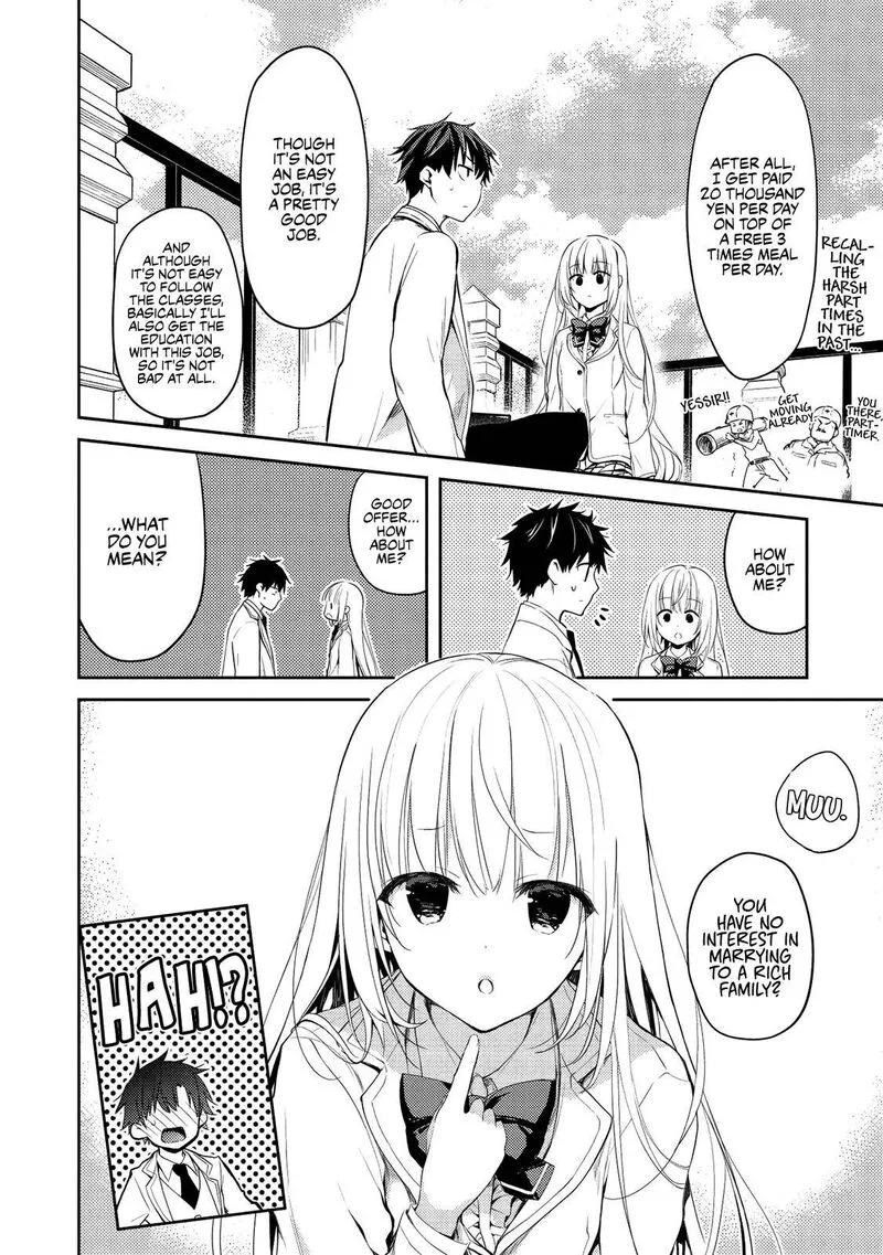 Saijo no Osewa Takane no Hana-darakena Meimon-kou de, Gakuin Ichi no Ojou-sama (Seikatsu Nouryoku Kaimu) wo Kagenagara Osewa suru Koto ni Narimashita Chapter 4 page 9