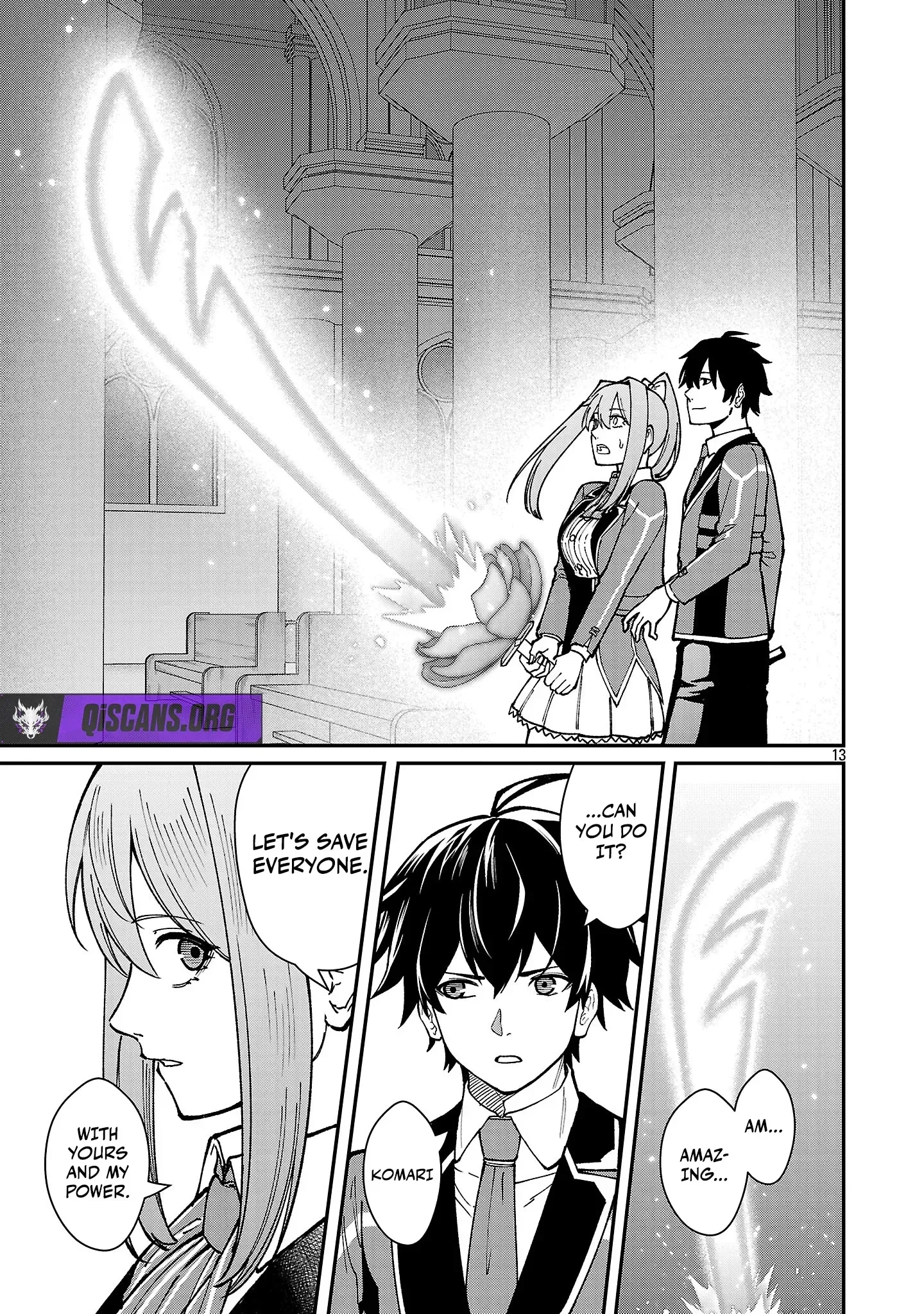 Saikyou no Maou ni Kitaerareta Yuusha Isekai Kikanshatati no Gakuen de Musou Suru Chapter 39 page 15