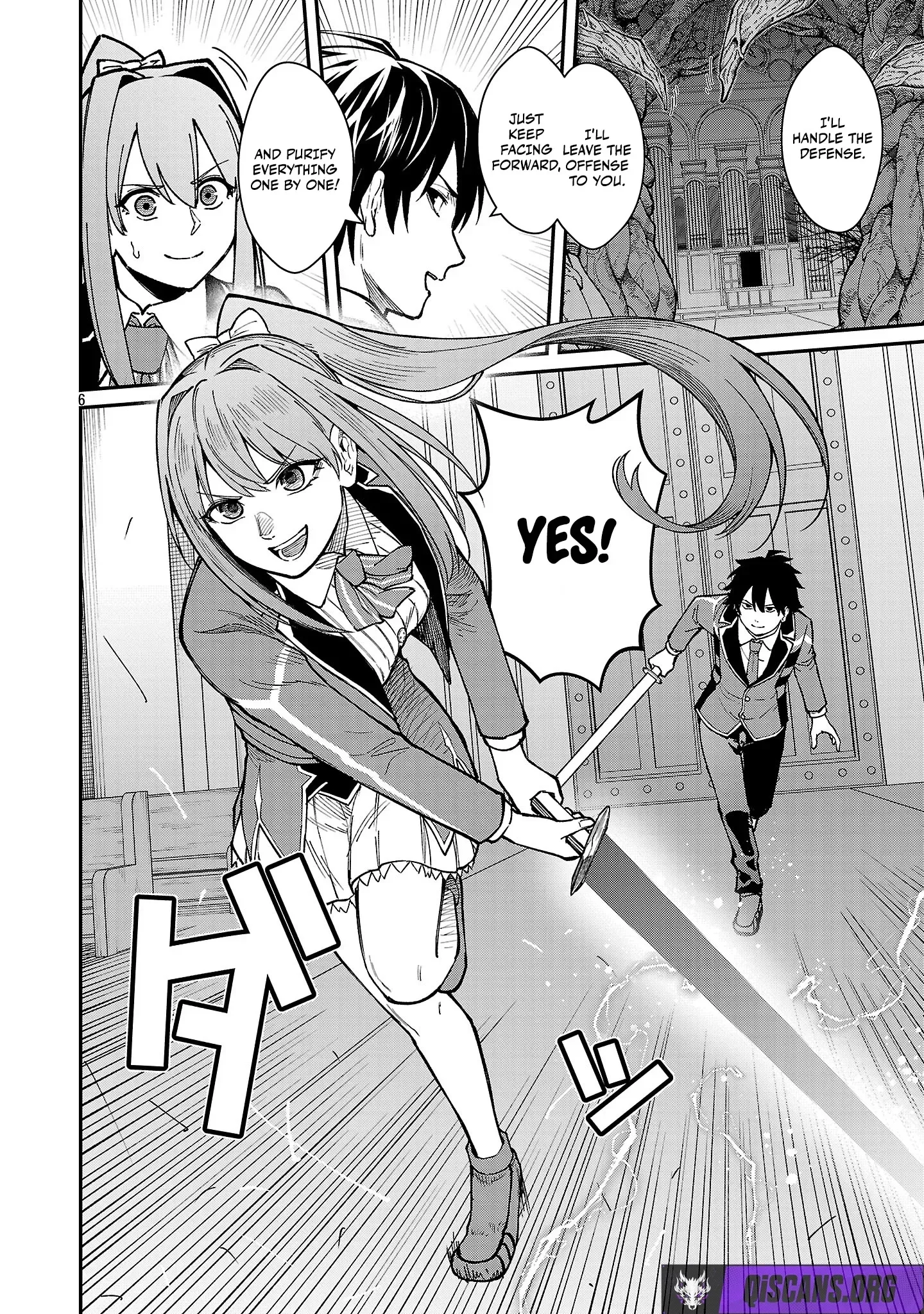 Saikyou no Maou ni Kitaerareta Yuusha Isekai Kikanshatati no Gakuen de Musou Suru Chapter 39 page 8