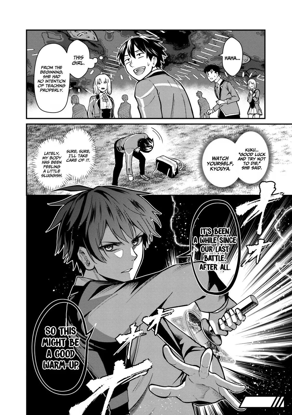 Saikyou no Maou ni Kitaerareta Yuusha Isekai Kikanshatati no Gakuen de Musou Suru Chapter 4 page 24