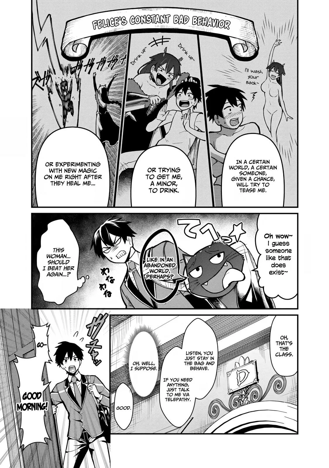 Saikyou no Maou ni Kitaerareta Yuusha Isekai Kikanshatati no Gakuen de Musou Suru Chapter 4 page 6