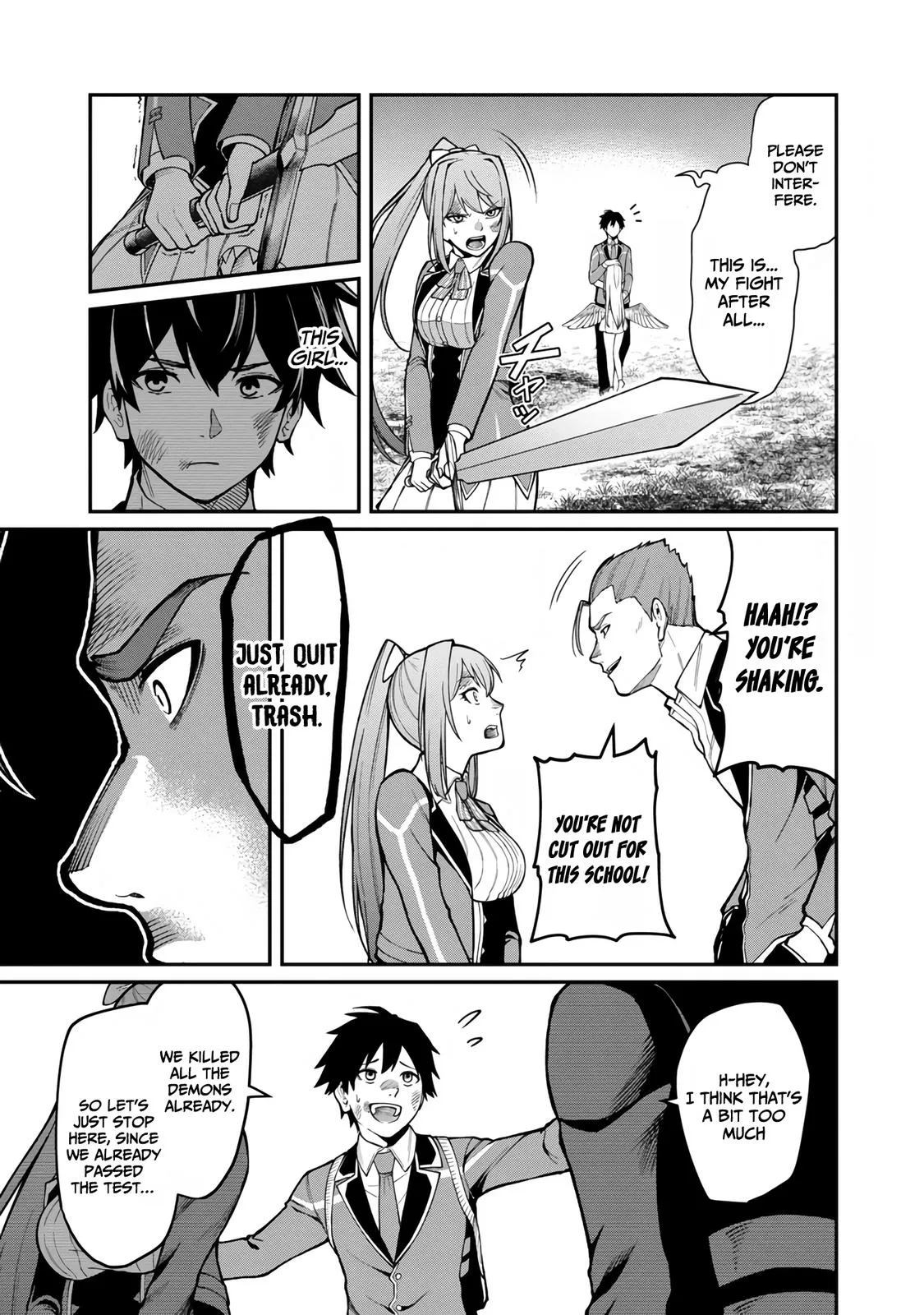 Saikyou no Maou ni Kitaerareta Yuusha Isekai Kikanshatati no Gakuen de Musou Suru Chapter 6 page 12