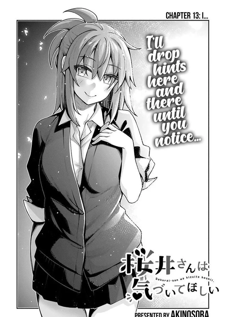 Sakurai-san Wants to Be Noticed Chapter 13 page 6