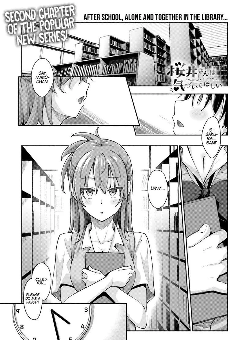 Sakurai-san Wants to Be Noticed Chapter 2 page 1