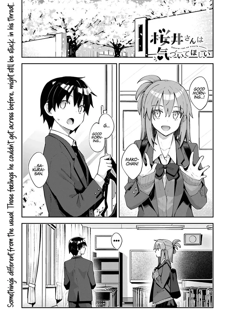 Sakurai-san Wants to Be Noticed Chapter 25 page 1