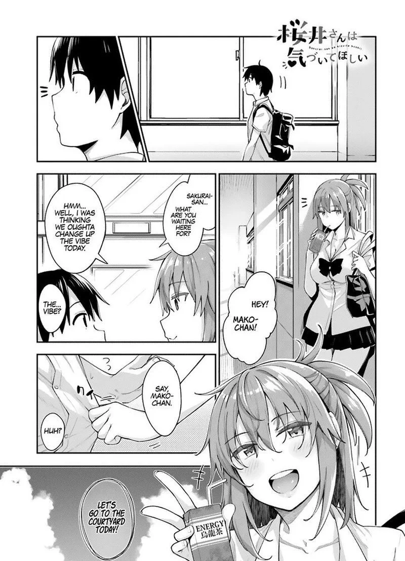 Sakurai-san Wants to Be Noticed Chapter 3 page 1