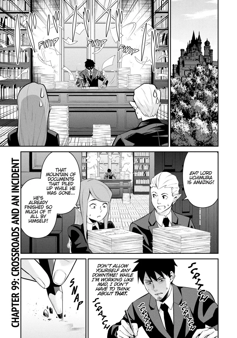 Salaryman ga Isekai ni Ittara Shitennou ni Natta Hanashi Chapter 99 page 1