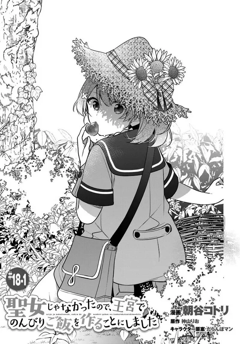 Seijo ja Nakatta no de, Oukyuu de Nonbiri Gohan wo Tsukuru Koto ni Shimashita Chapter 18.1 page 2