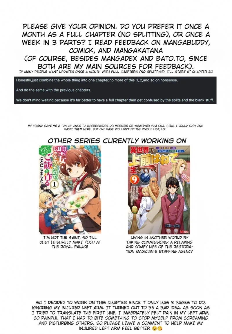 Seijo ja Nakatta no de, Oukyuu de Nonbiri Gohan wo Tsukuru Koto ni Shimashita Chapter 18.1 page 6