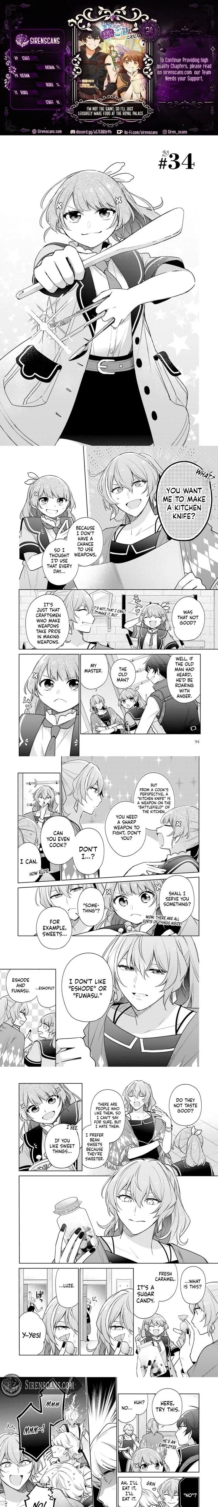 Seijo ja Nakatta no de, Oukyuu de Nonbiri Gohan wo Tsukuru Koto ni Shimashita Chapter 34 page 1