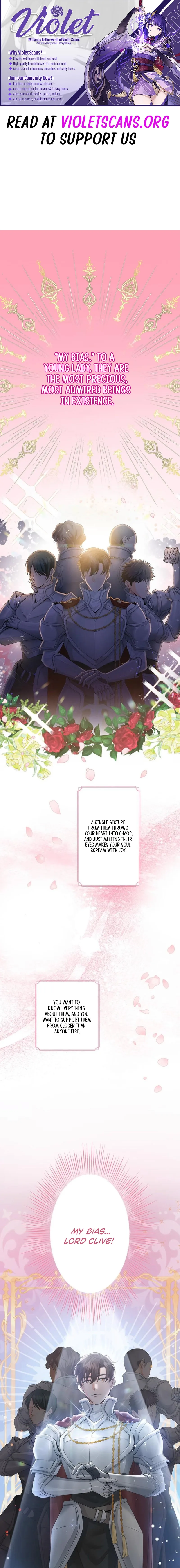 Seiken Reijou no Kareinaru Oshi Katsu ~Aisuru Kishi wa Watashi ga Zenryoku de Mamorimasu~ Chapter 1 page 1