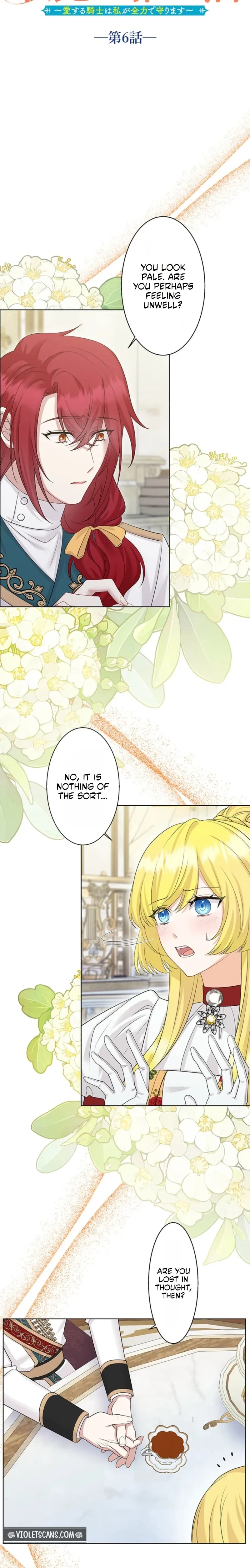 Seiken Reijou no Kareinaru Oshi Katsu ~Aisuru Kishi wa Watashi ga Zenryoku de Mamorimasu~ Chapter 6 page 4