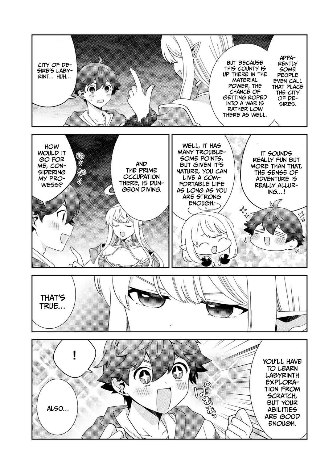 Seirei-tachi no Rakuen to Risou no Isekai Seikatsu Chapter 34 page 7