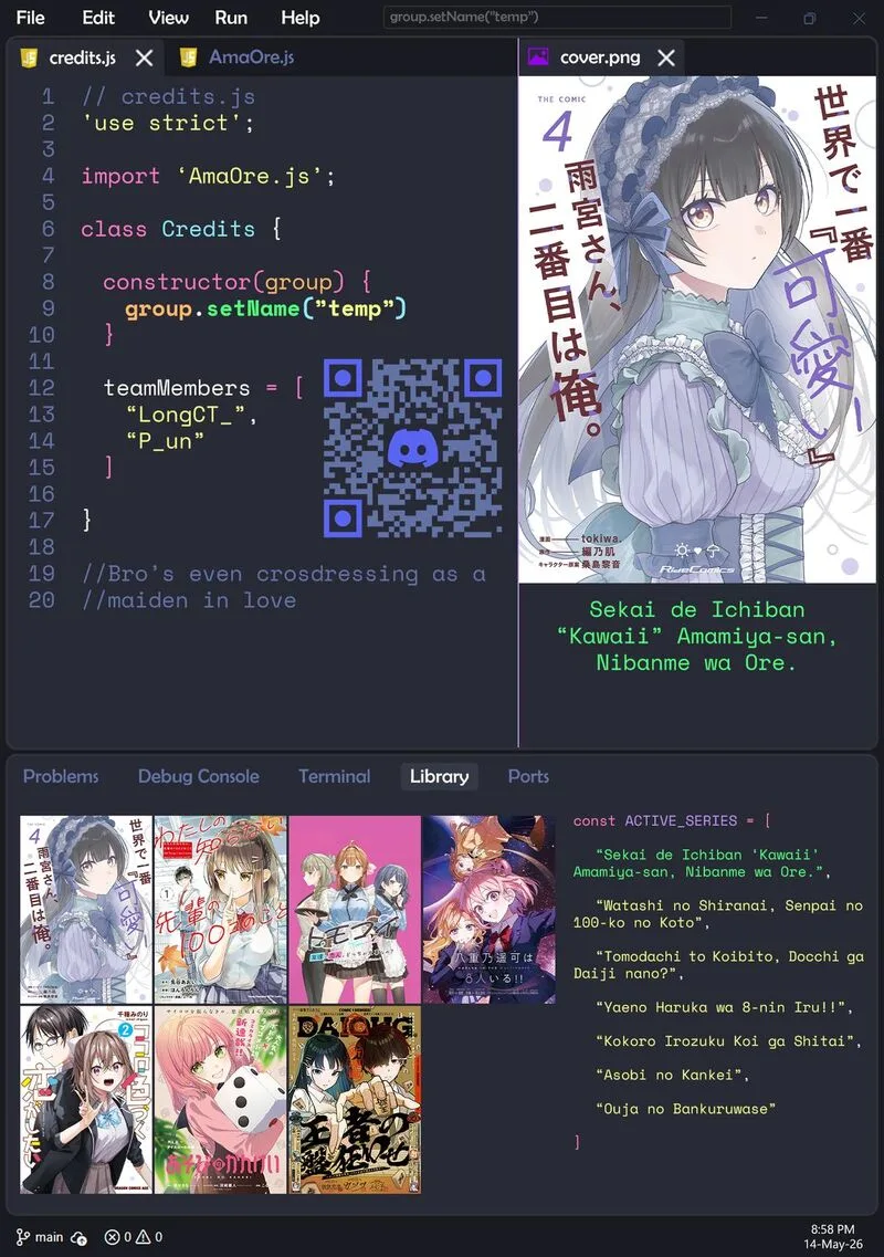 Sekai de Ichiban "Kawaii" Amamiya-san, Nibanme wa Ore. Chapter 26 page 26