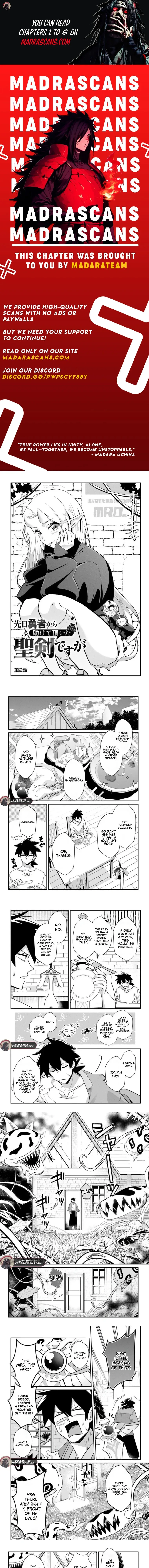 Senjitsu Yuusha kara Tasukete Itadaita Seiken desu ga Chapter 2.1 page 1