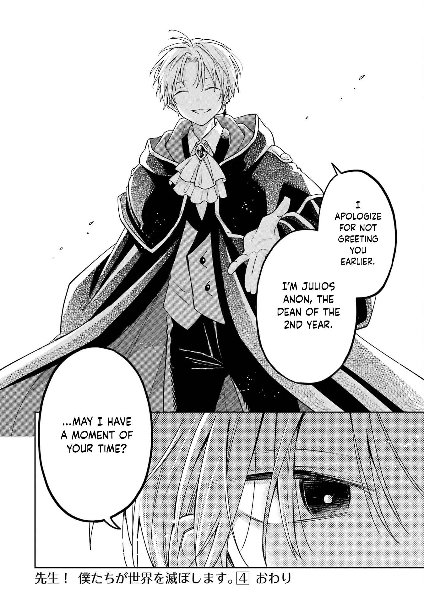 Sensei! Bokutachi ga Sekai wo Horoboshimasu. Chapter 24 page 48