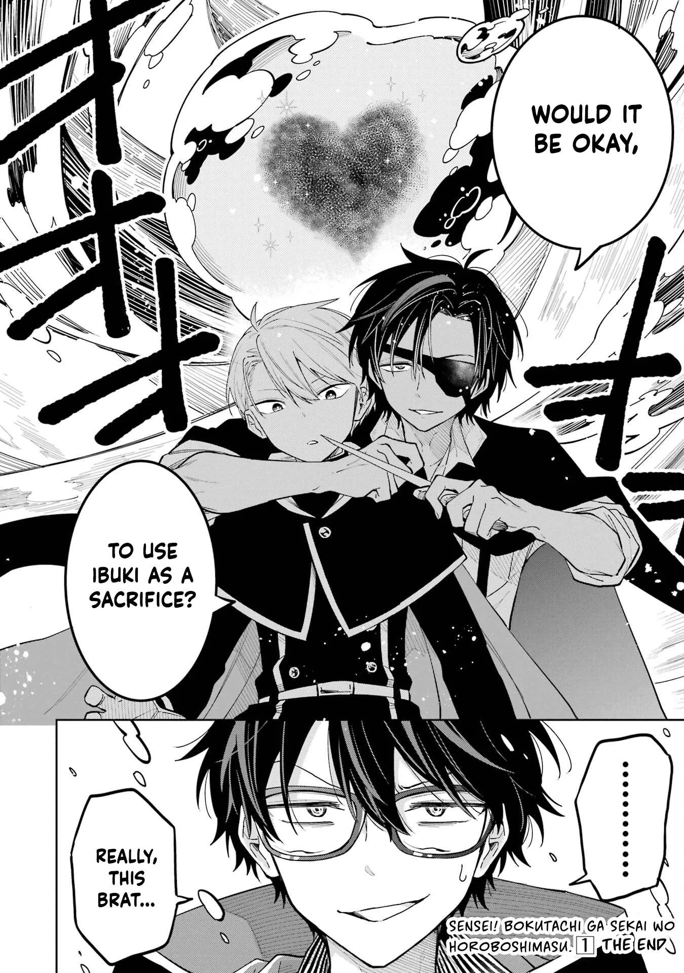 Sensei! Bokutachi ga Sekai wo Horoboshimasu. Chapter 4 page 46