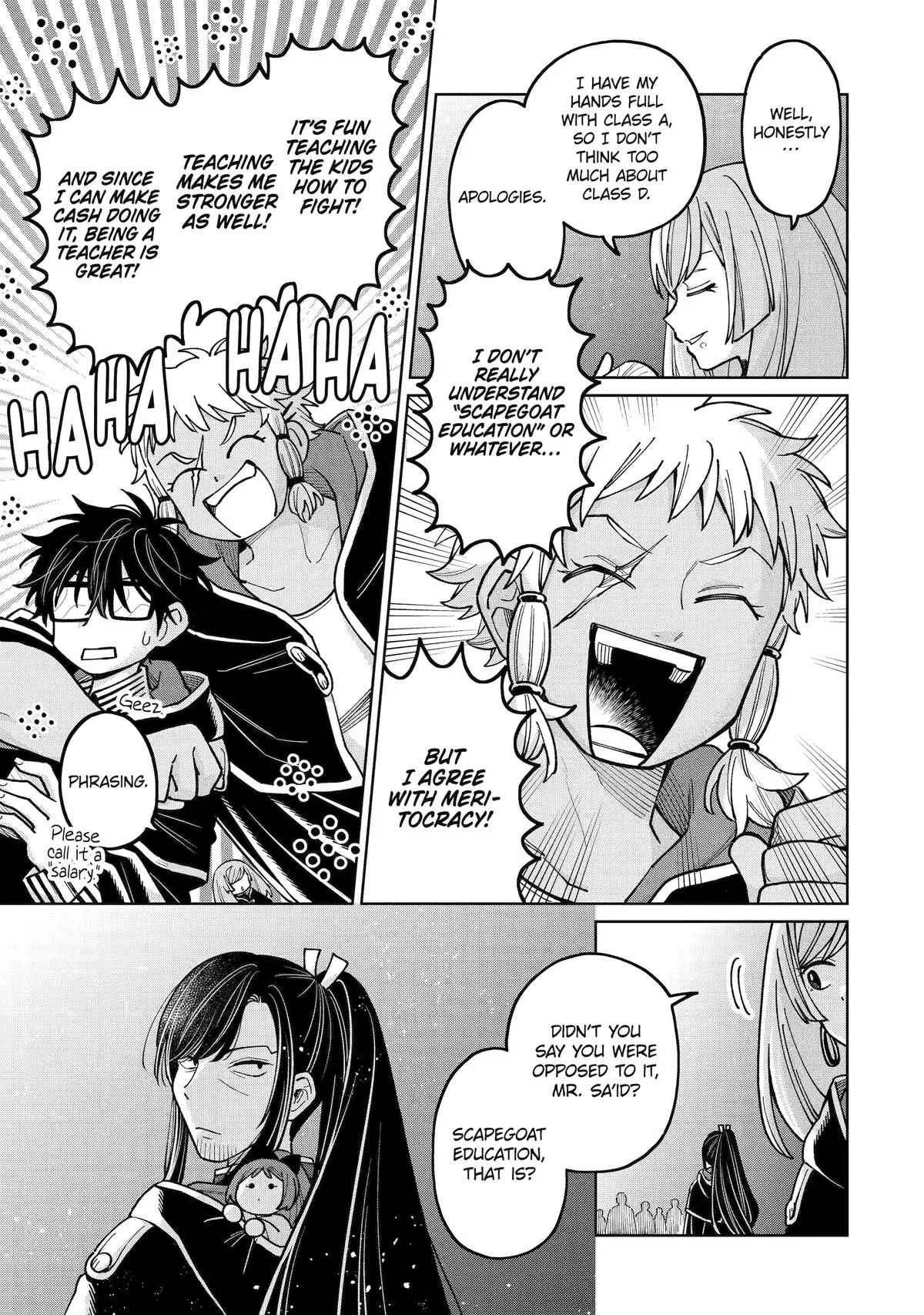 Sensei! Bokutachi ga Sekai wo Horoboshimasu. Chapter 53 page 8