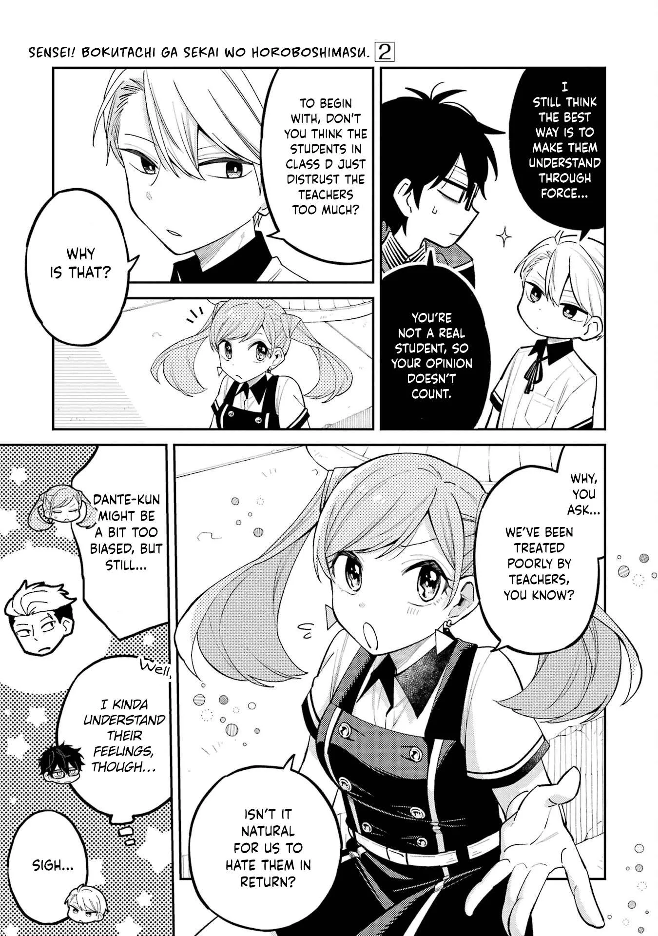 Sensei! Bokutachi ga Sekai wo Horoboshimasu. Chapter 8 page 28