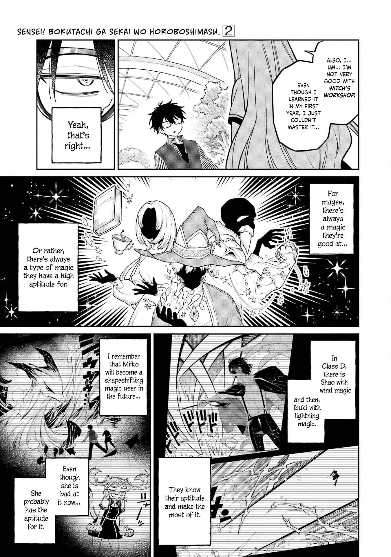 Sensei! Bokutachi ga Sekai wo Horoboshimasu. Chapter 9 page 35