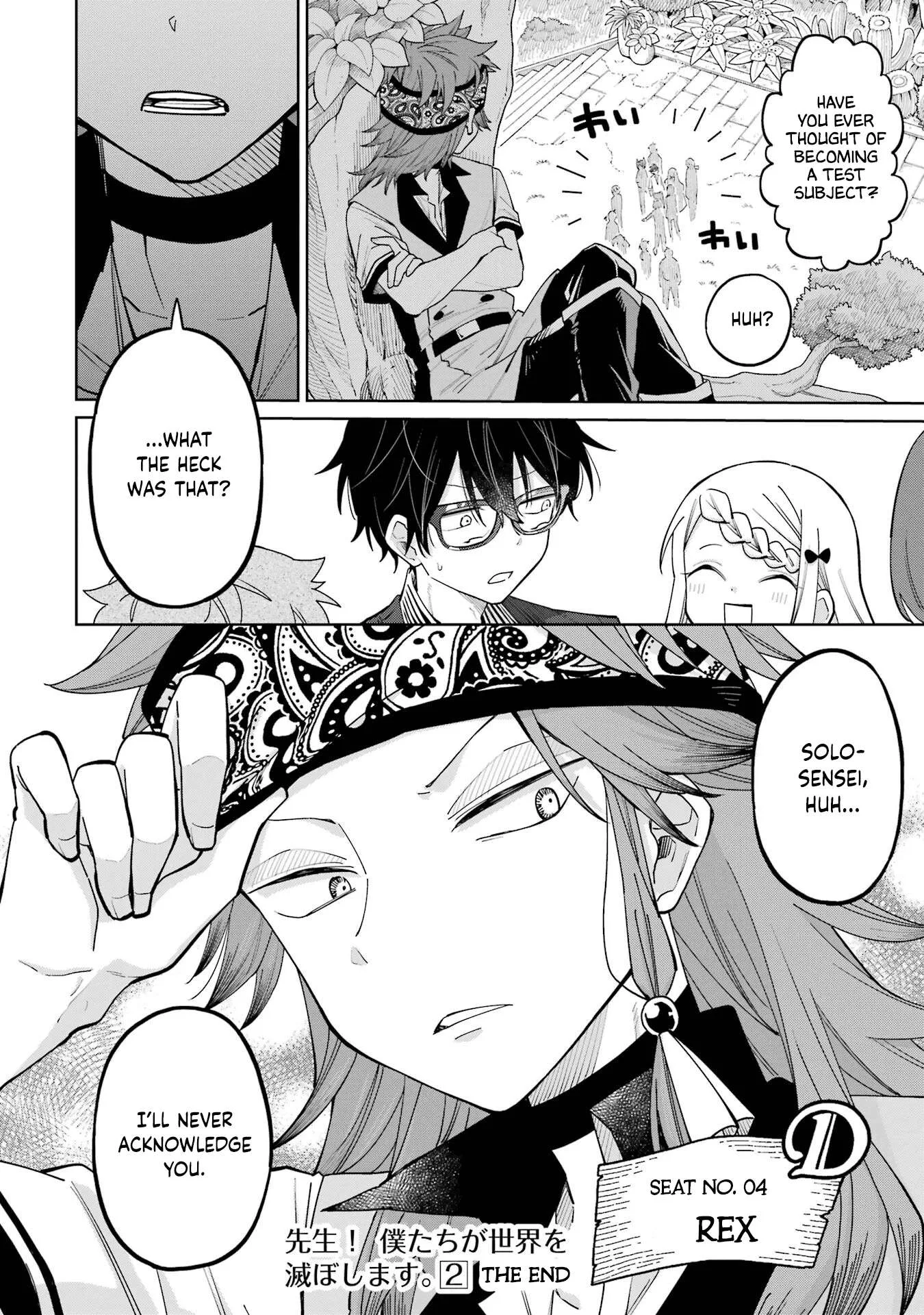 Sensei! Bokutachi ga Sekai wo Horoboshimasu. Chapter 9 page 64