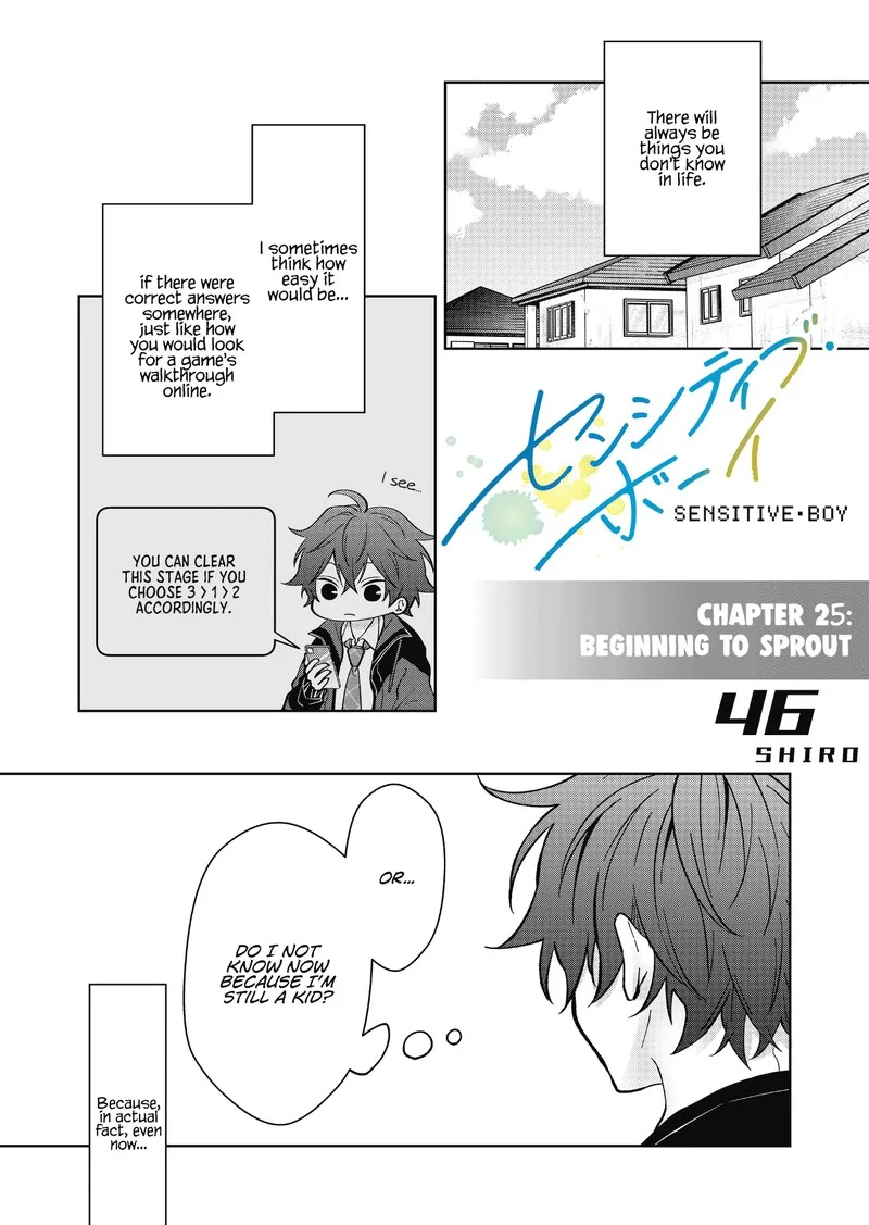 Sensitive Boy Chapter 25 page 1