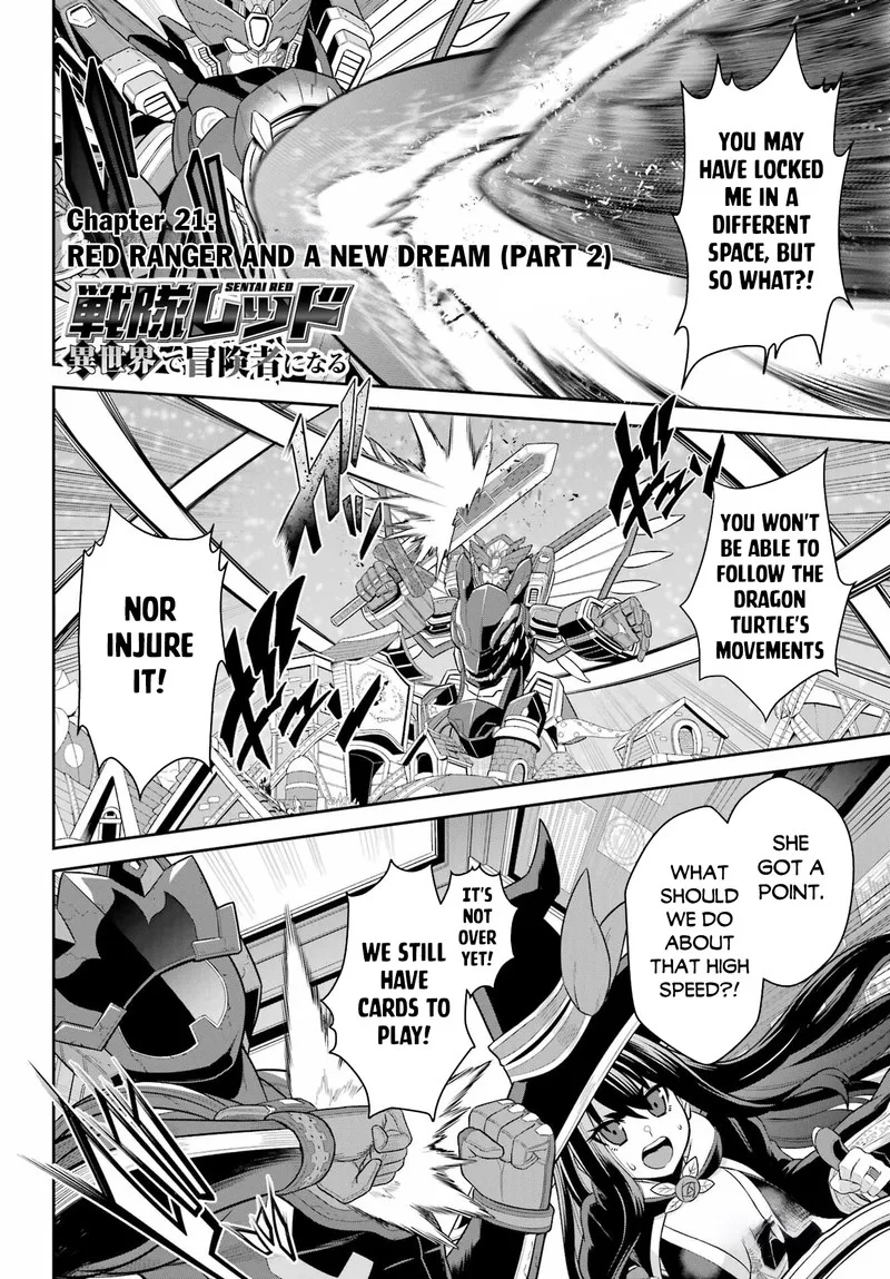 Sentai Red Isekai de Boukensha ni Naru Chapter 21.2 page 1