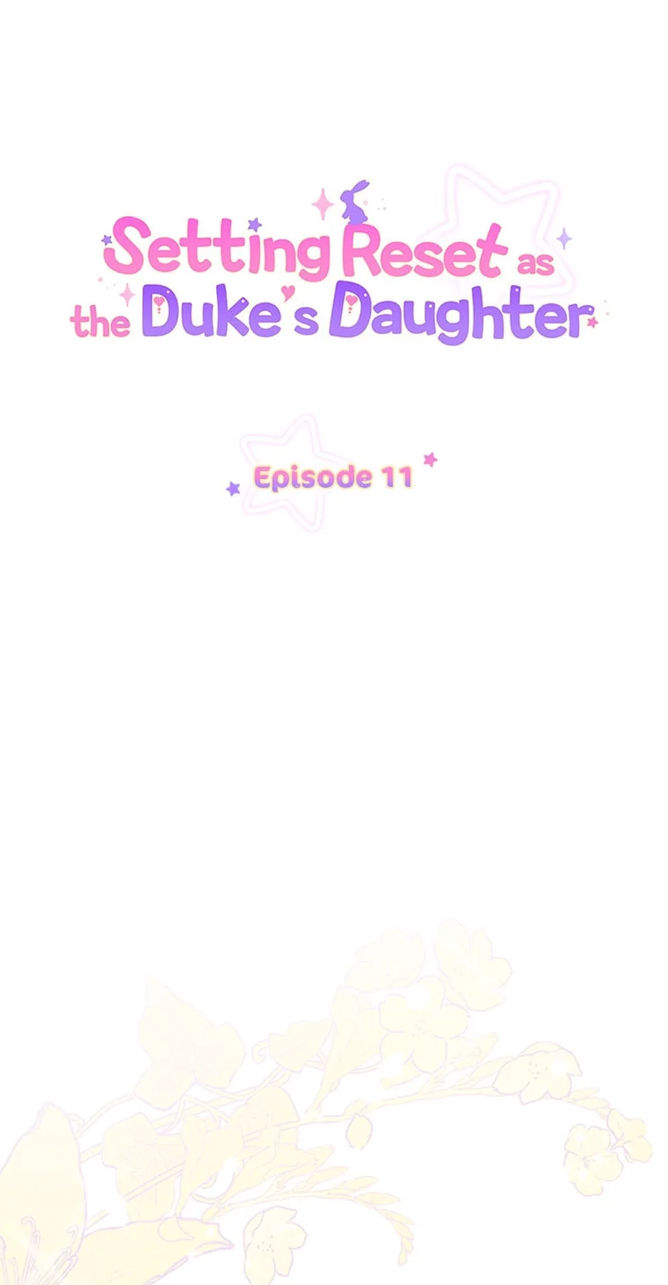 Setting Reset as the Duke's Daughter Chapter 11 page 1