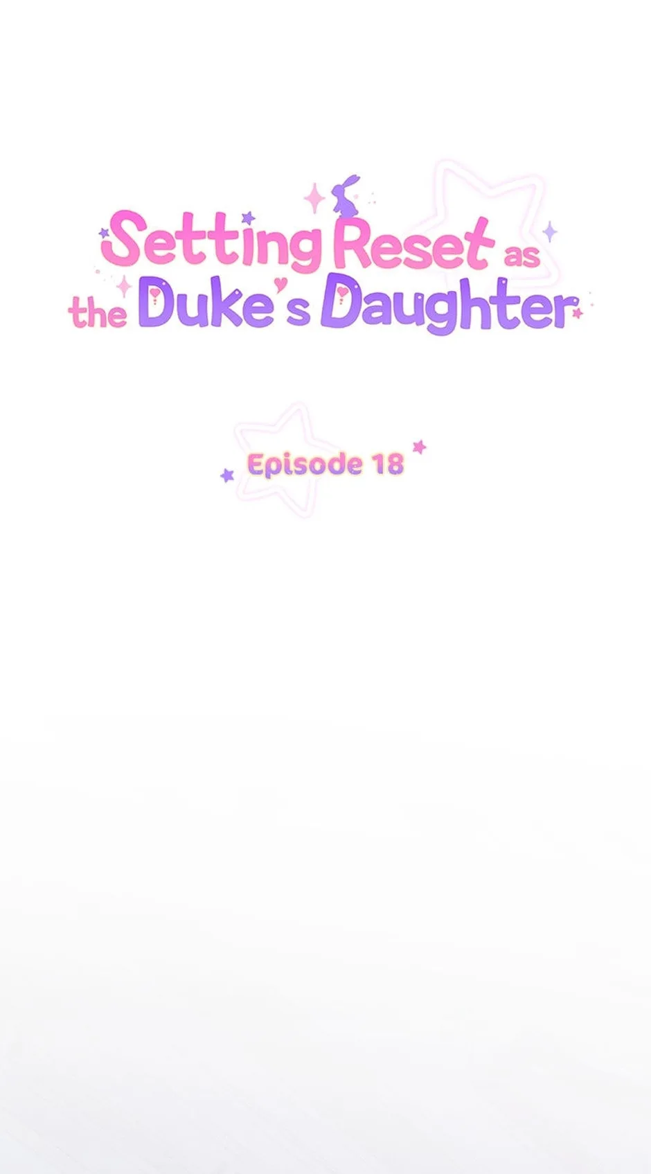 Setting Reset as the Duke's Daughter Chapter 18 page 1