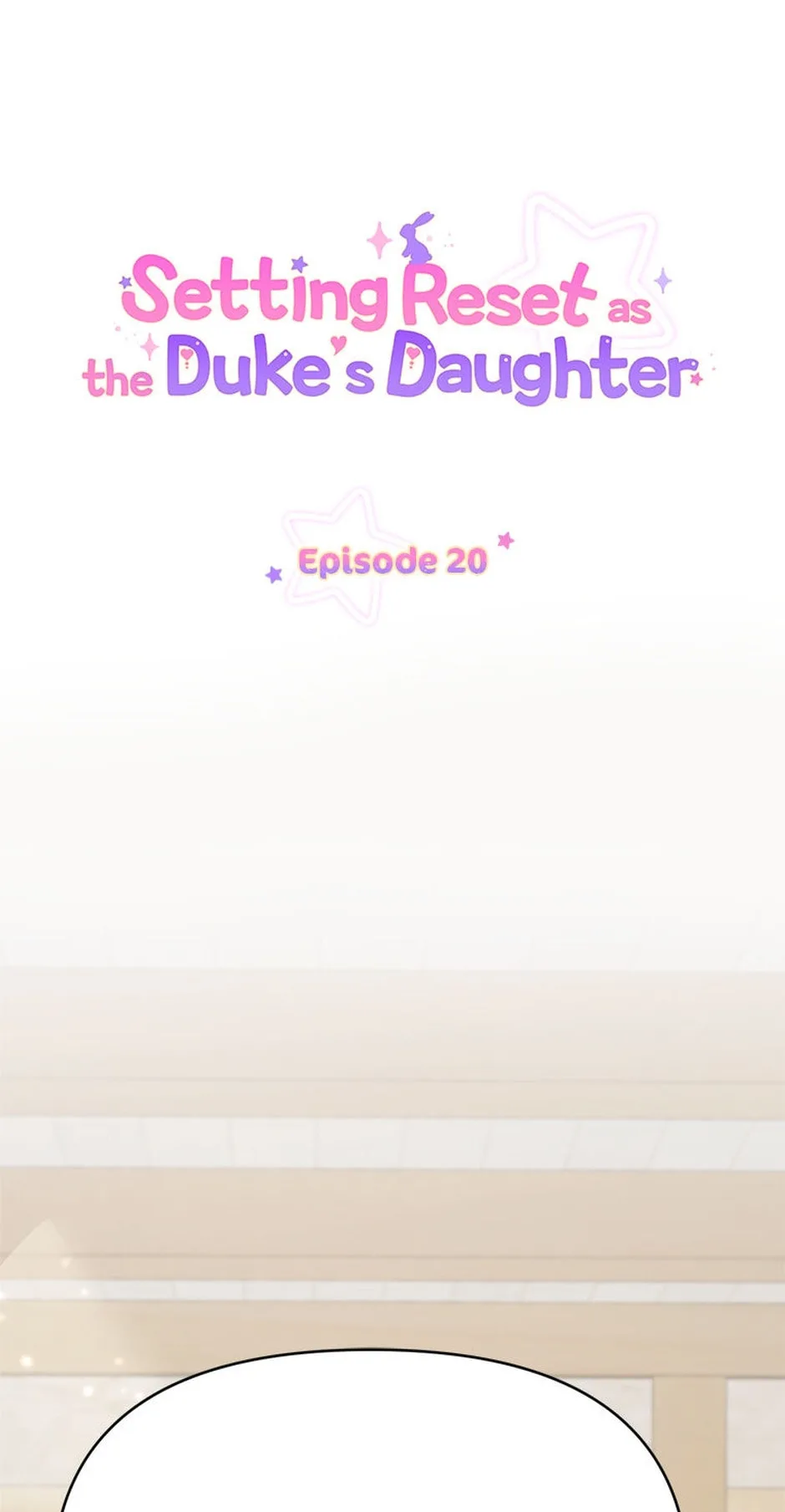 Setting Reset as the Duke's Daughter Chapter 20 page 1