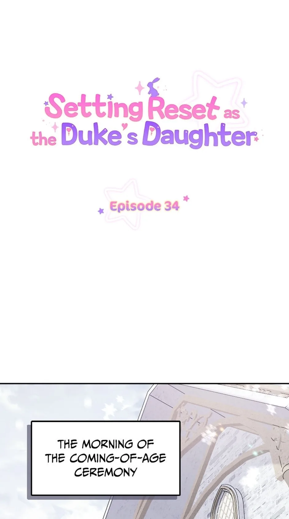 Setting Reset as the Duke's Daughter Chapter 34 page 1