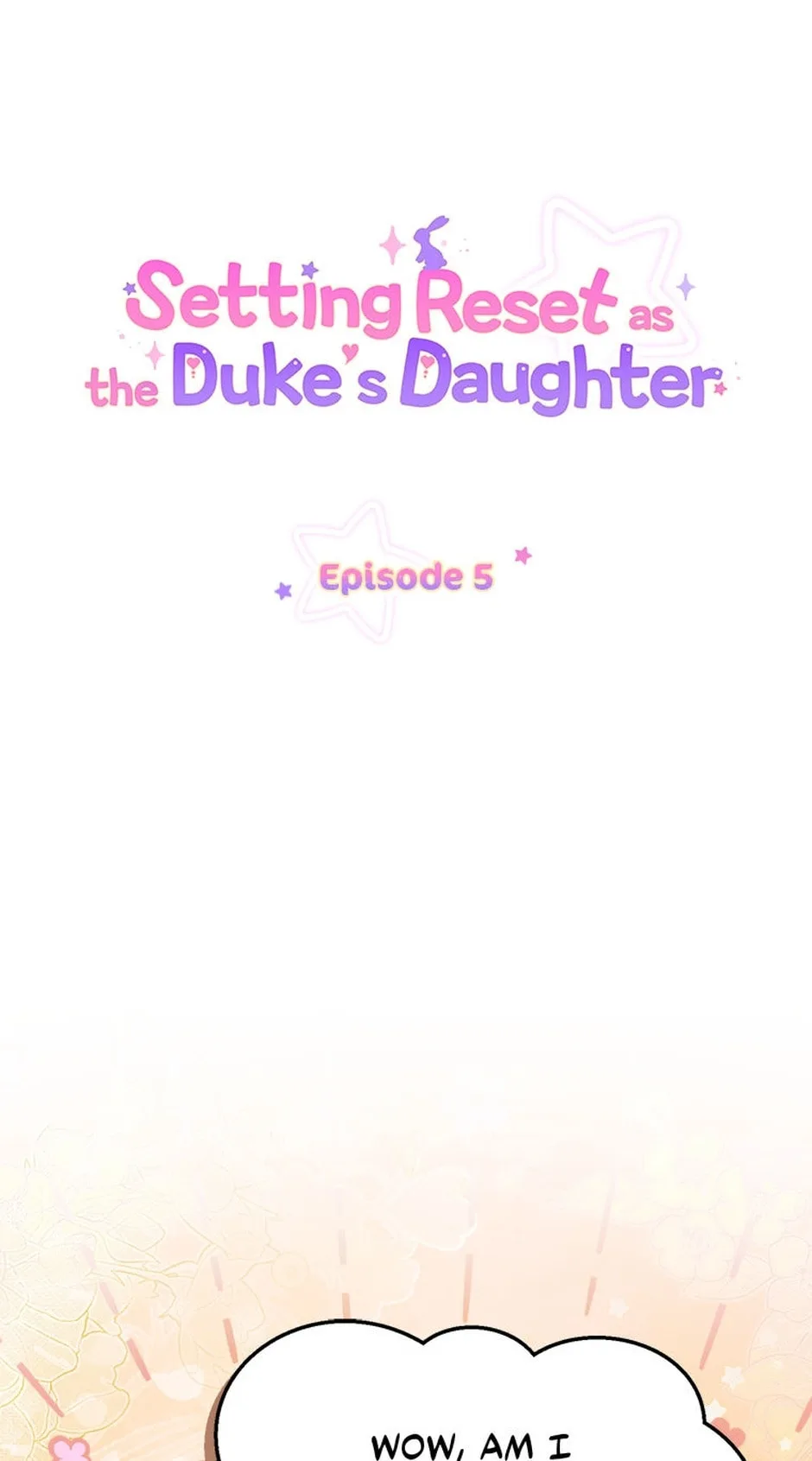 Setting Reset as the Duke's Daughter Chapter 5 page 1