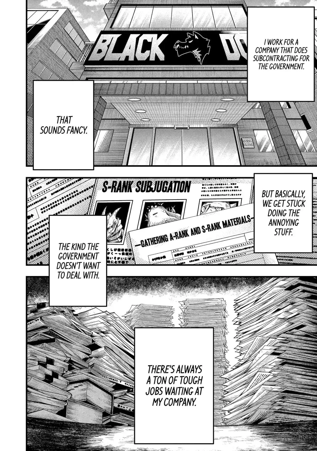 Shachiku Kensei, Haishinsha ni Naru: Black Guild Kaishain, Ukkari Kaisha-you Kaisen de S-kyuu Monster o Aite ni Musou Suru Tokoro o Zenkoku Haishin Shiteshimau Chapter 1 page 16