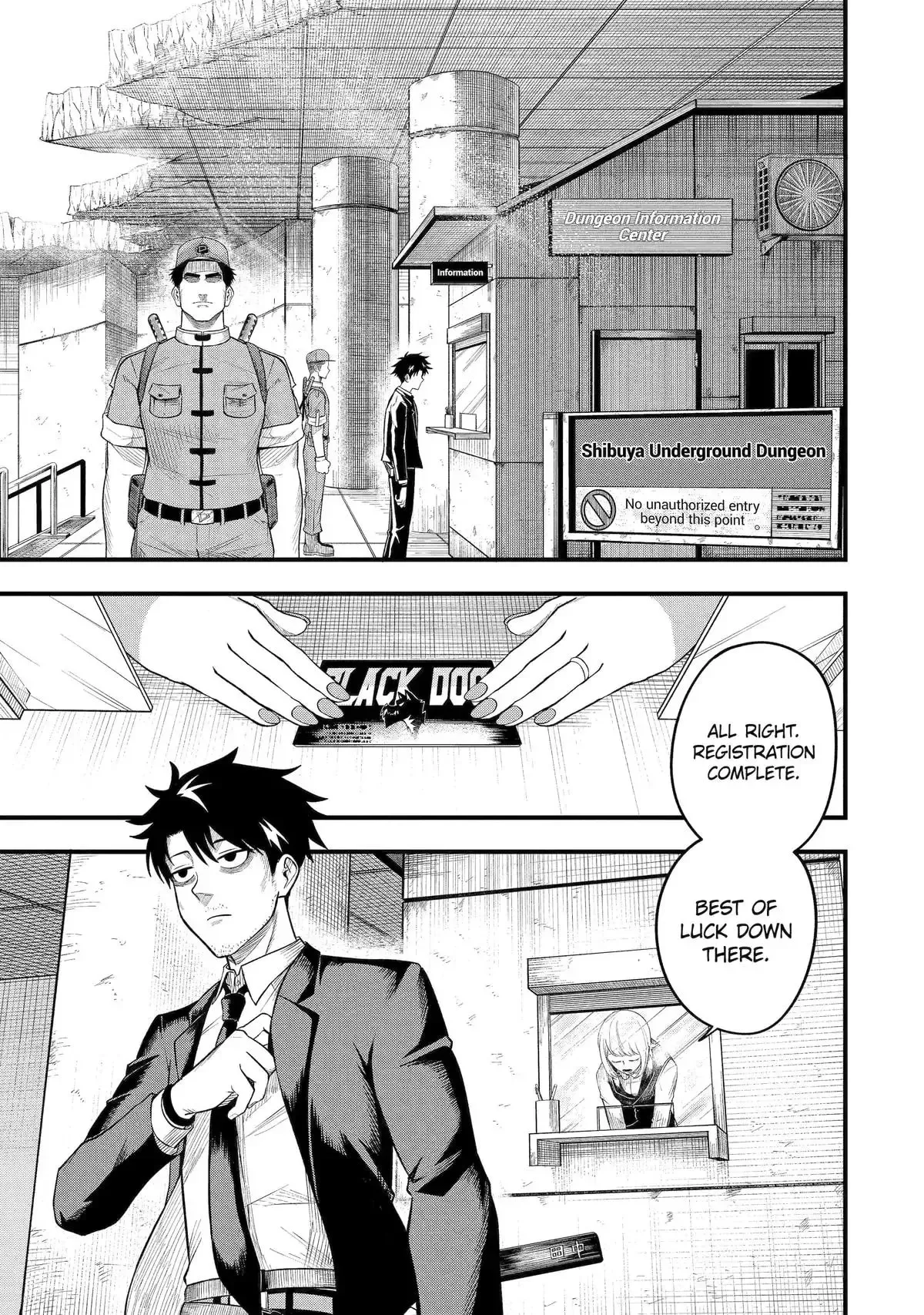 Shachiku Kensei, Haishinsha ni Naru: Black Guild Kaishain, Ukkari Kaisha-you Kaisen de S-kyuu Monster o Aite ni Musou Suru Tokoro o Zenkoku Haishin Shiteshimau Chapter 1 page 10