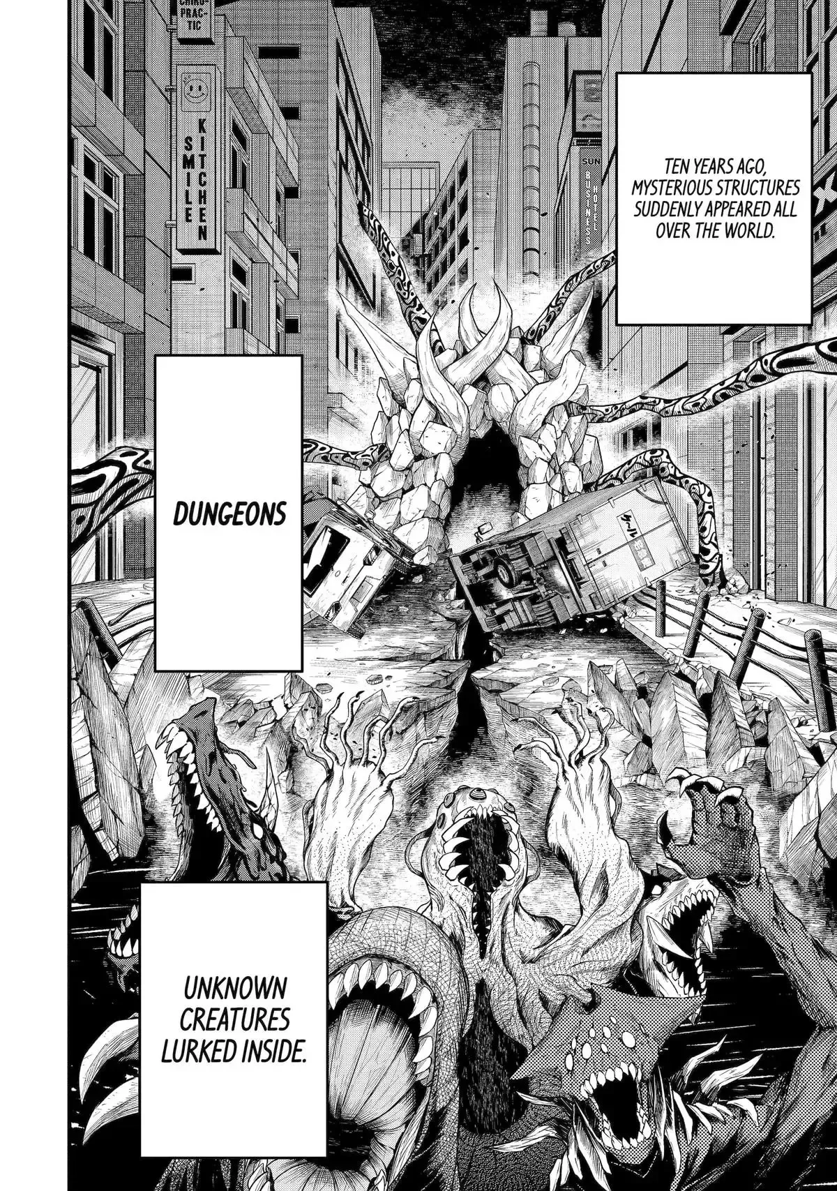 Shachiku Kensei, Haishinsha ni Naru: Black Guild Kaishain, Ukkari Kaisha-you Kaisen de S-kyuu Monster o Aite ni Musou Suru Tokoro o Zenkoku Haishin Shiteshimau Chapter 1 page 5