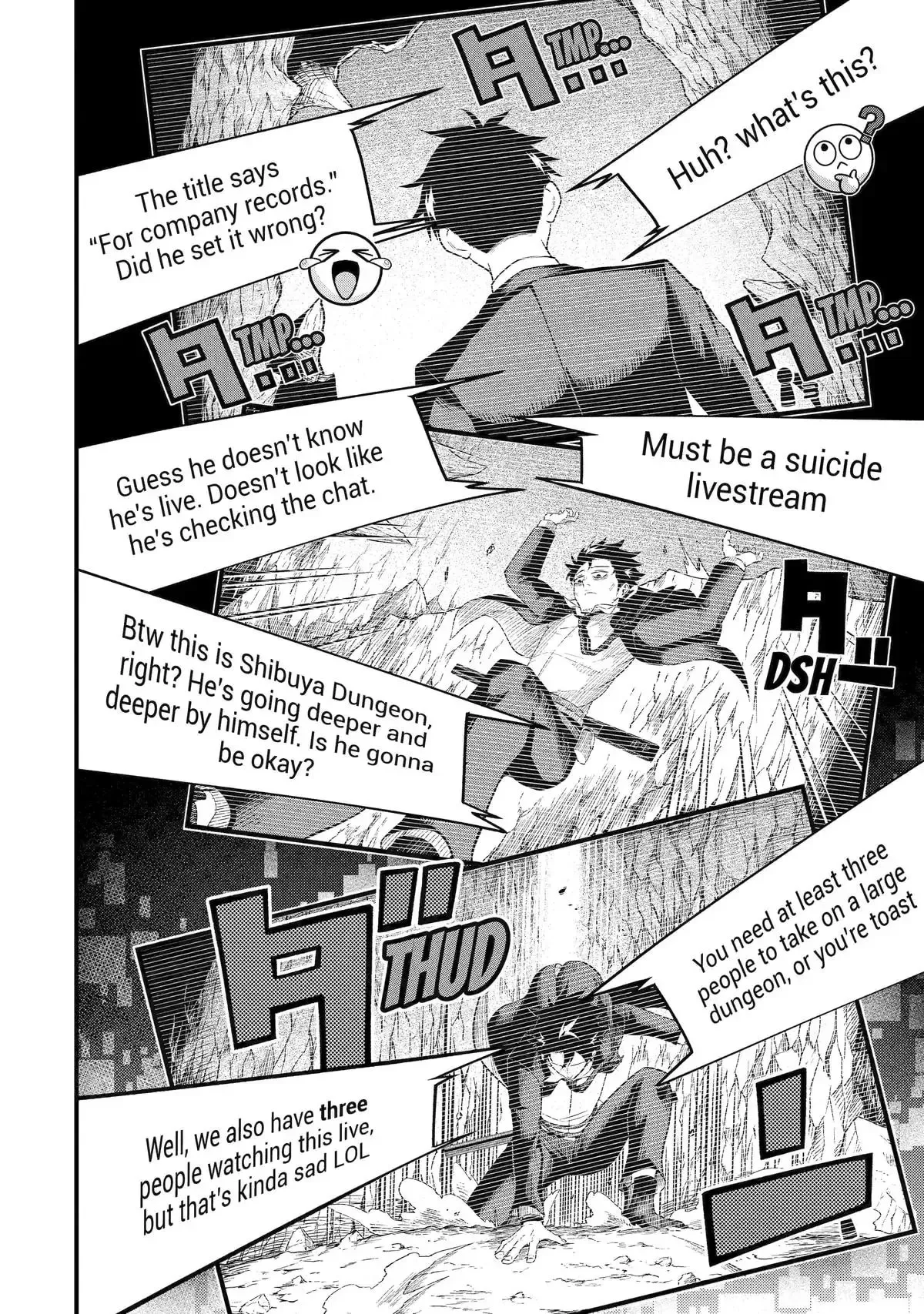 Shachiku Kensei, Haishinsha ni Naru: Black Guild Kaishain, Ukkari Kaisha-you Kaisen de S-kyuu Monster o Aite ni Musou Suru Tokoro o Zenkoku Haishin Shiteshimau Chapter 1 page 20