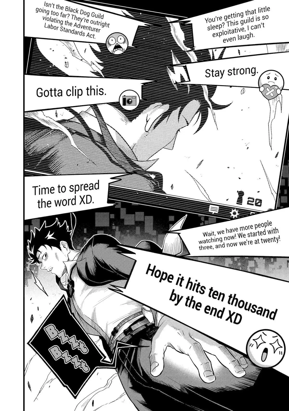 Shachiku Kensei, Haishinsha ni Naru: Black Guild Kaishain, Ukkari Kaisha-you Kaisen de S-kyuu Monster o Aite ni Musou Suru Tokoro o Zenkoku Haishin Shiteshimau Chapter 1 page 26
