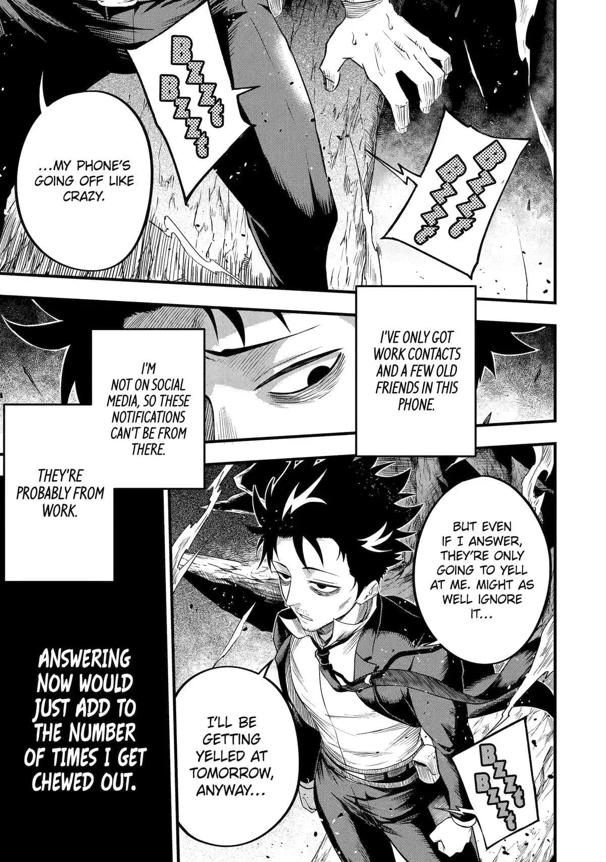 Shachiku Kensei, Haishinsha ni Naru: Black Guild Kaishain, Ukkari Kaisha-you Kaisen de S-kyuu Monster o Aite ni Musou Suru Tokoro o Zenkoku Haishin Shiteshimau Chapter 1 page 27