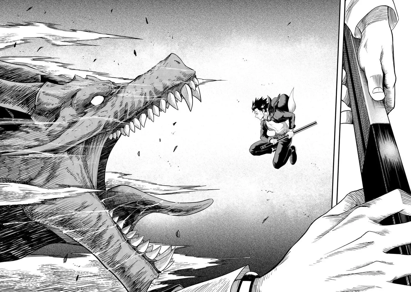 Shachiku Kensei, Haishinsha ni Naru: Black Guild Kaishain, Ukkari Kaisha-you Kaisen de S-kyuu Monster o Aite ni Musou Suru Tokoro o Zenkoku Haishin Shiteshimau Chapter 1 page 39