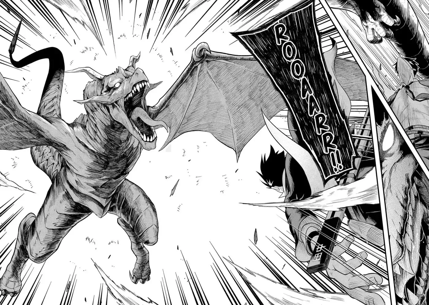 Shachiku Kensei, Haishinsha ni Naru: Black Guild Kaishain, Ukkari Kaisha-you Kaisen de S-kyuu Monster o Aite ni Musou Suru Tokoro o Zenkoku Haishin Shiteshimau Chapter 1 page 36