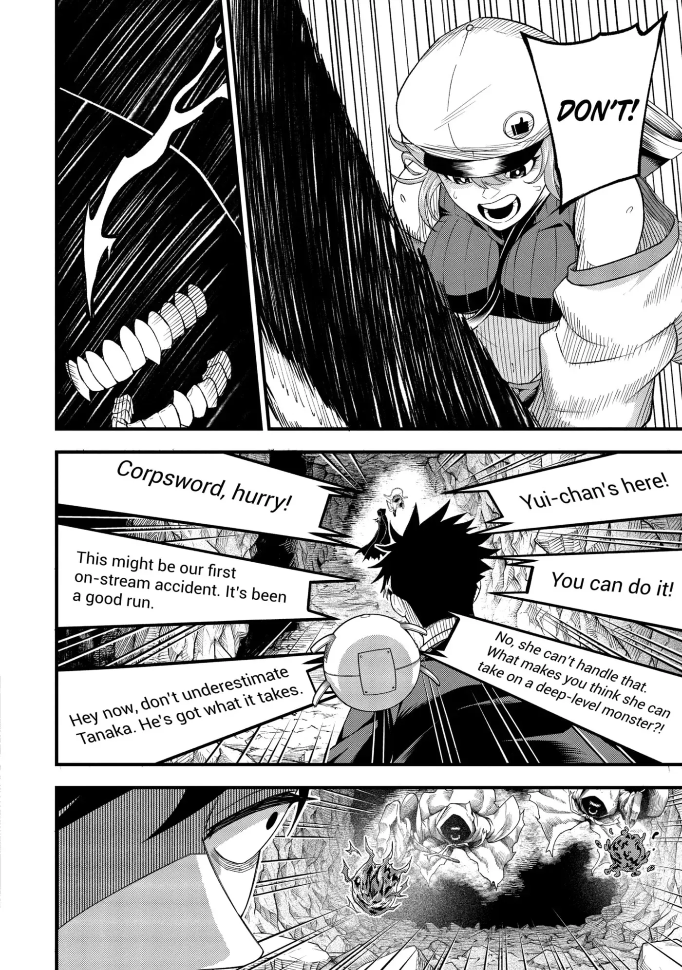 Shachiku Kensei, Haishinsha ni Naru: Black Guild Kaishain, Ukkari Kaisha-you Kaisen de S-kyuu Monster o Aite ni Musou Suru Tokoro o Zenkoku Haishin Shiteshimau Chapter 10.1 page 8