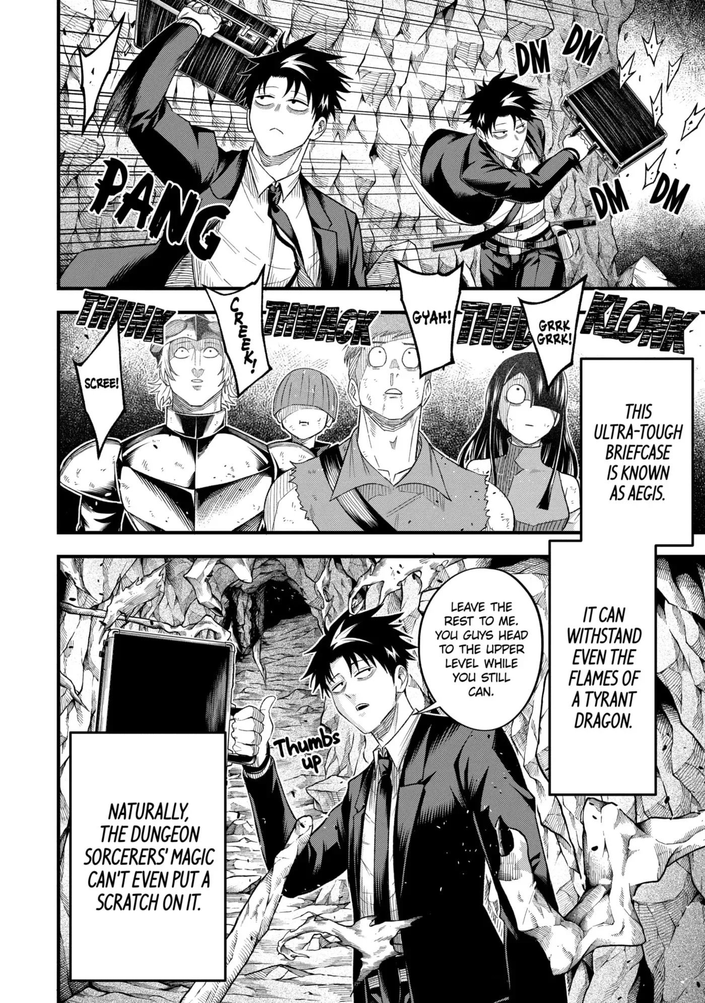 Shachiku Kensei, Haishinsha ni Naru: Black Guild Kaishain, Ukkari Kaisha-you Kaisen de S-kyuu Monster o Aite ni Musou Suru Tokoro o Zenkoku Haishin Shiteshimau Chapter 10.1 page 4