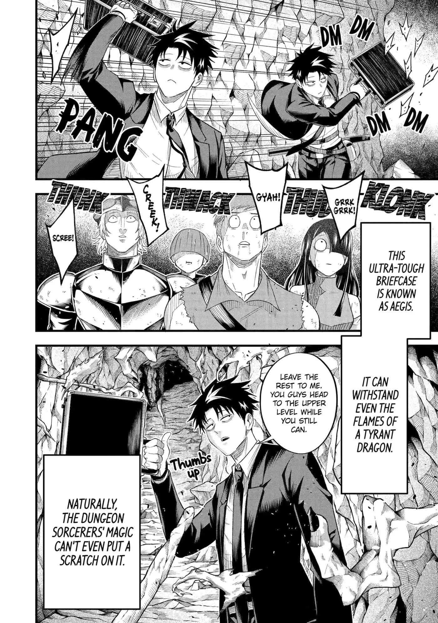 Shachiku Kensei, Haishinsha ni Naru: Black Guild Kaishain, Ukkari Kaisha-you Kaisen de S-kyuu Monster o Aite ni Musou Suru Tokoro o Zenkoku Haishin Shiteshimau Chapter 10 page 4