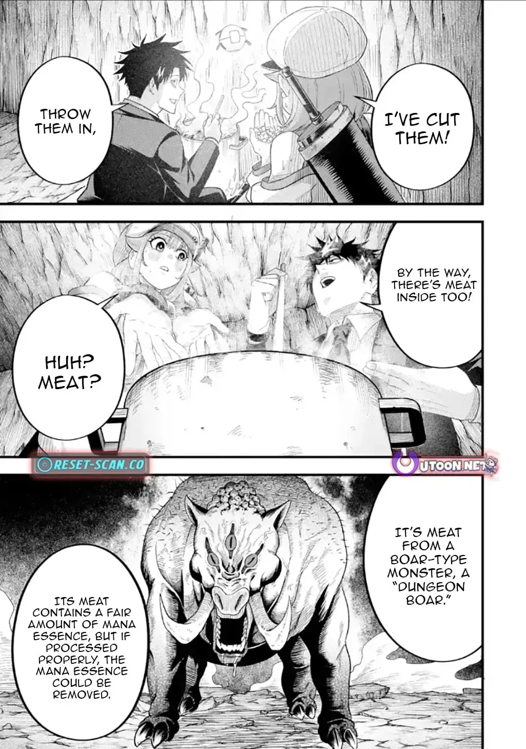 Shachiku Kensei, Haishinsha ni Naru: Black Guild Kaishain, Ukkari Kaisha-you Kaisen de S-kyuu Monster o Aite ni Musou Suru Tokoro o Zenkoku Haishin Shiteshimau Chapter 11.1 page 9