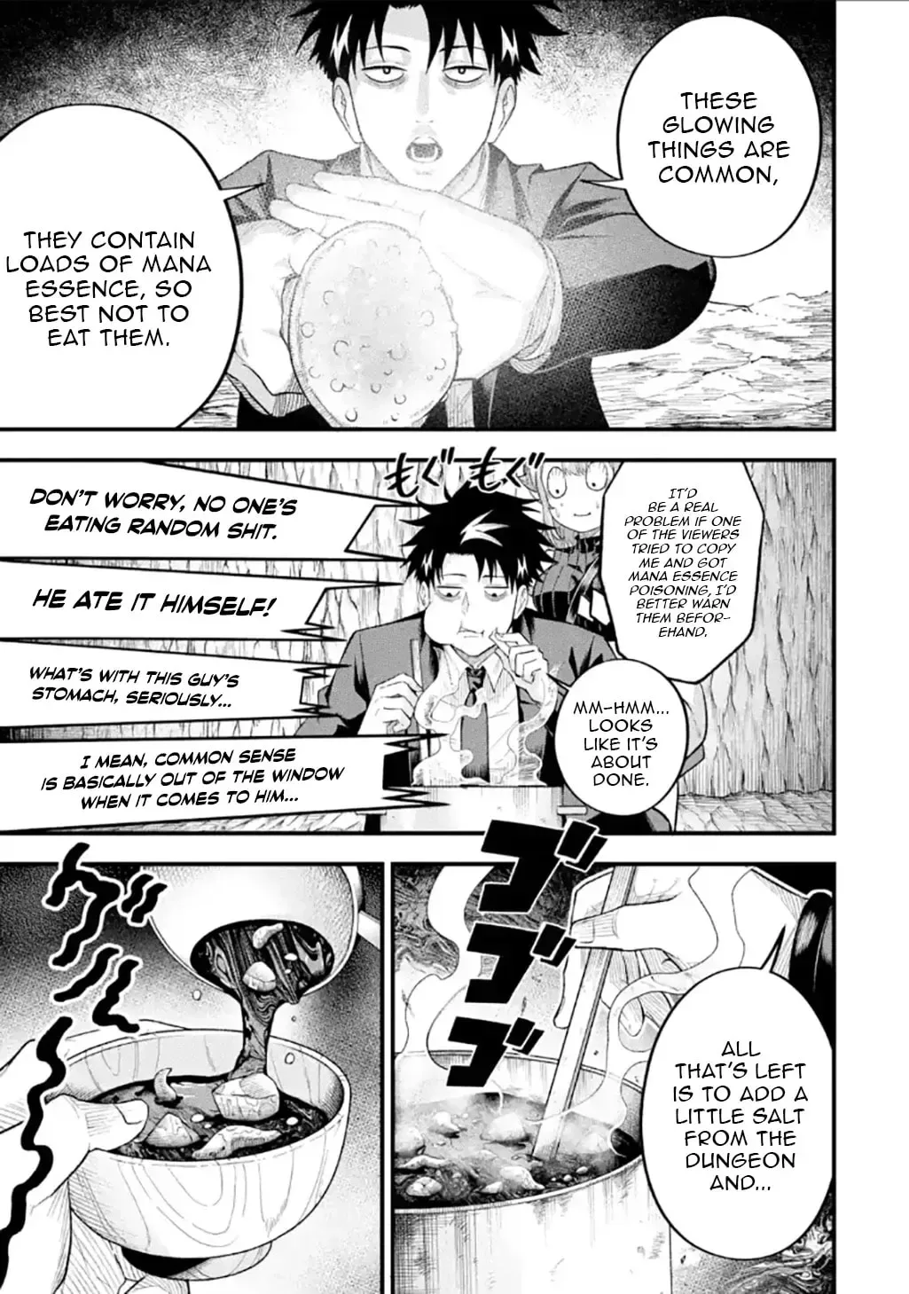Shachiku Kensei, Haishinsha ni Naru: Black Guild Kaishain, Ukkari Kaisha-you Kaisen de S-kyuu Monster o Aite ni Musou Suru Tokoro o Zenkoku Haishin Shiteshimau Chapter 11.1 page 11