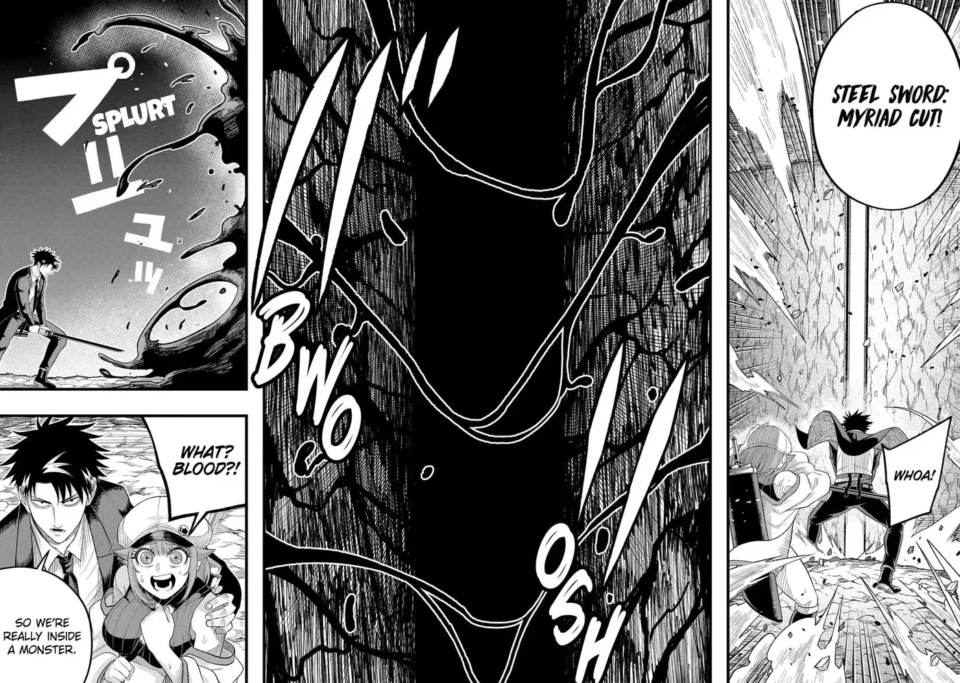 Shachiku Kensei, Haishinsha ni Naru: Black Guild Kaishain, Ukkari Kaisha-you Kaisen de S-kyuu Monster o Aite ni Musou Suru Tokoro o Zenkoku Haishin Shiteshimau Chapter 12 page 12